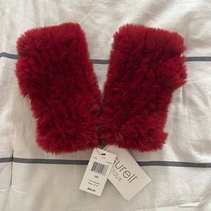 Surell Faux Fur Texting Gloves